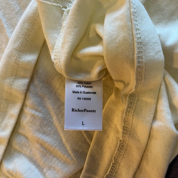 Richer Poorer Easy Tank in Mushroom White Size Large - Picture 5 of 6